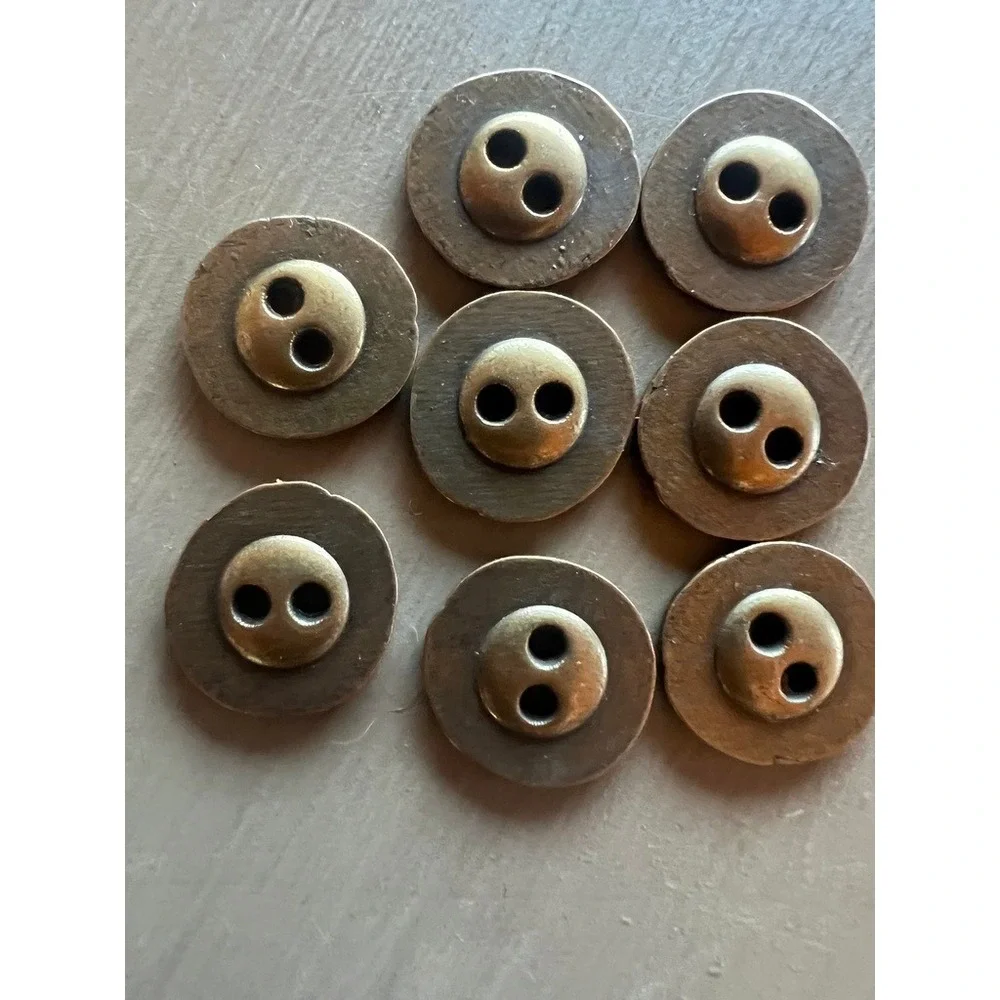 Vintage Metal Buttons Crafts 0.75